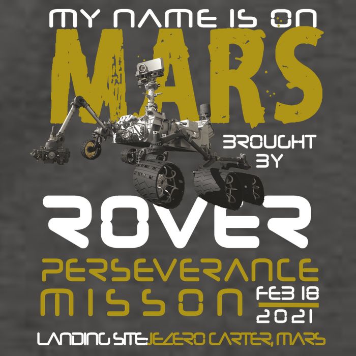 Perseverance Mars Rover Landing Vector Backpack