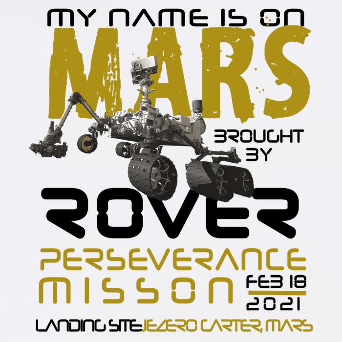Perseverance Mars Rover Landing Garment-Dyed Sweatshirt