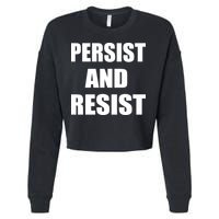 Persist And Resist Cropped Pullover Crew
