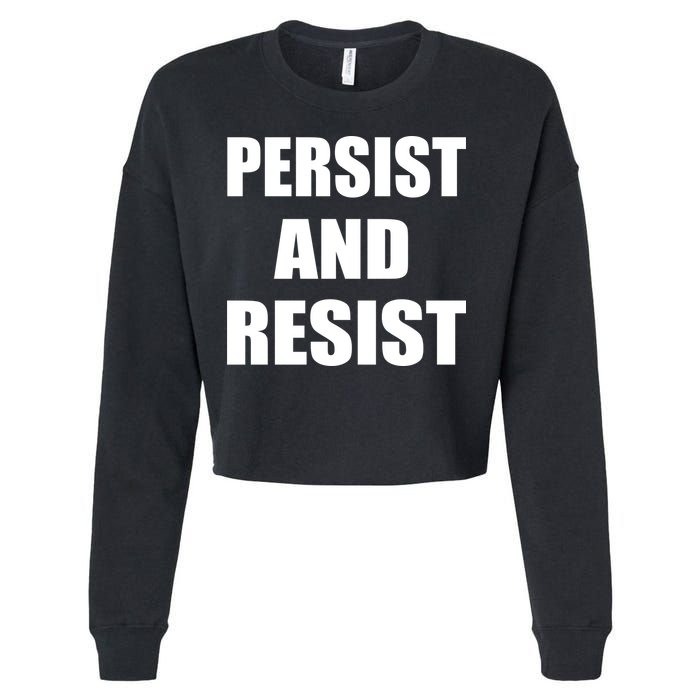 Persist And Resist Cropped Pullover Crew