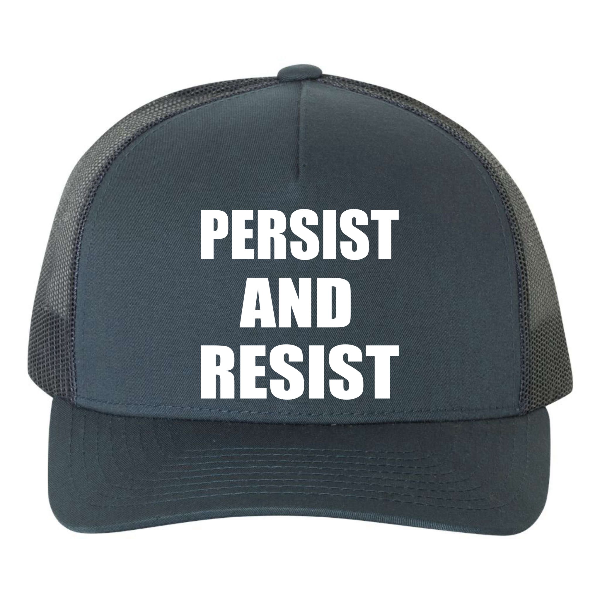 Persist And Resist Yupoong Adult 5-Panel Trucker Hat