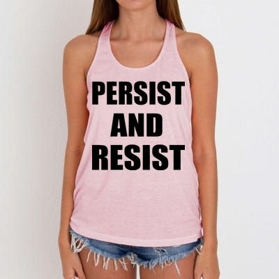 Persist And Resist Women's Knotted Racerback Tank