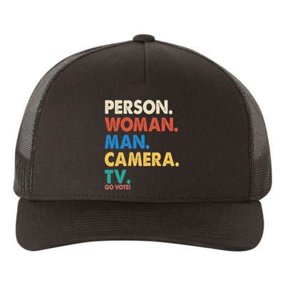 Person Woman Man Camera TV Go Vote Yupoong Adult 5-Panel Trucker Hat