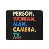 Person Woman Man Camera TV Go Vote Mousepad