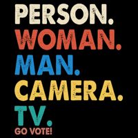 Person Woman Man Camera TV Go Vote Poster