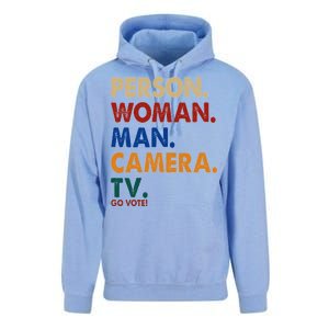 Person Woman Man Camera TV Go Vote Unisex Surf Hoodie