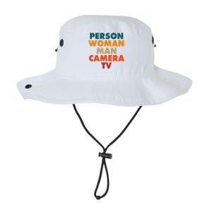 Person Woman Man Camera TV Trump Cognitive Test Legacy Cool Fit Booney Bucket Hat