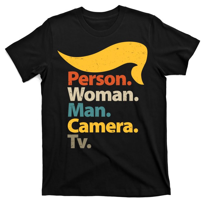 Person Woman Man Camera TV Trump Hair T-Shirt