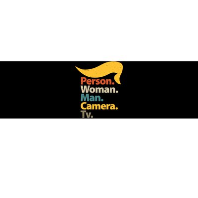 Person Woman Man Camera TV Trump Hair Bumper Sticker