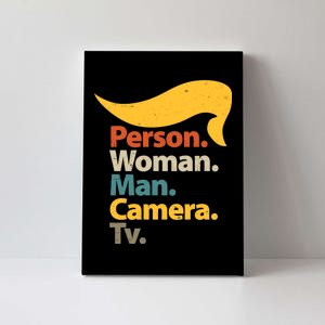 Person Woman Man Camera TV Trump Hair Canvas