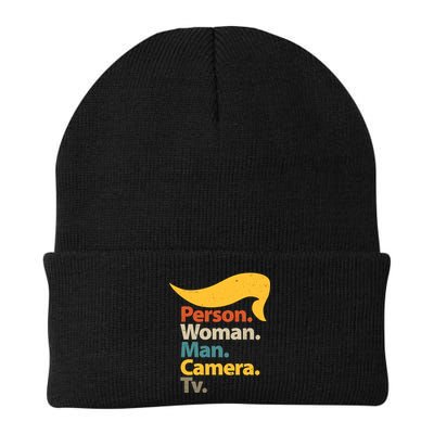 Person Woman Man Camera TV Trump Hair Beanie