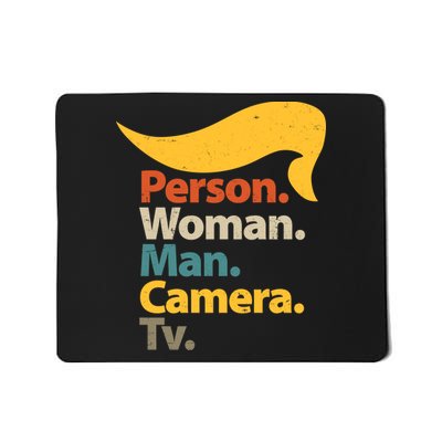 Person Woman Man Camera TV Trump Hair Mousepad