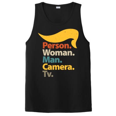 Person Woman Man Camera TV Trump Hair PosiCharge Competitor Tank