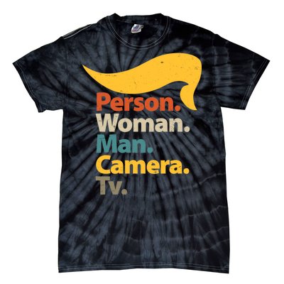 Person Woman Man Camera TV Trump Hair Tie-Dye T-Shirt