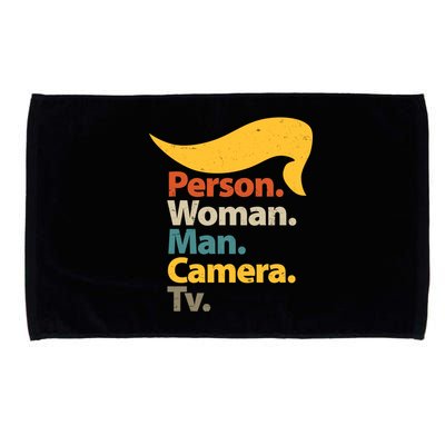 Person Woman Man Camera TV Trump Hair Microfiber Hand Towel