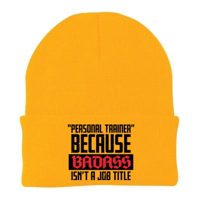 Personal Trainer Job Title Knit Cap Winter Beanie