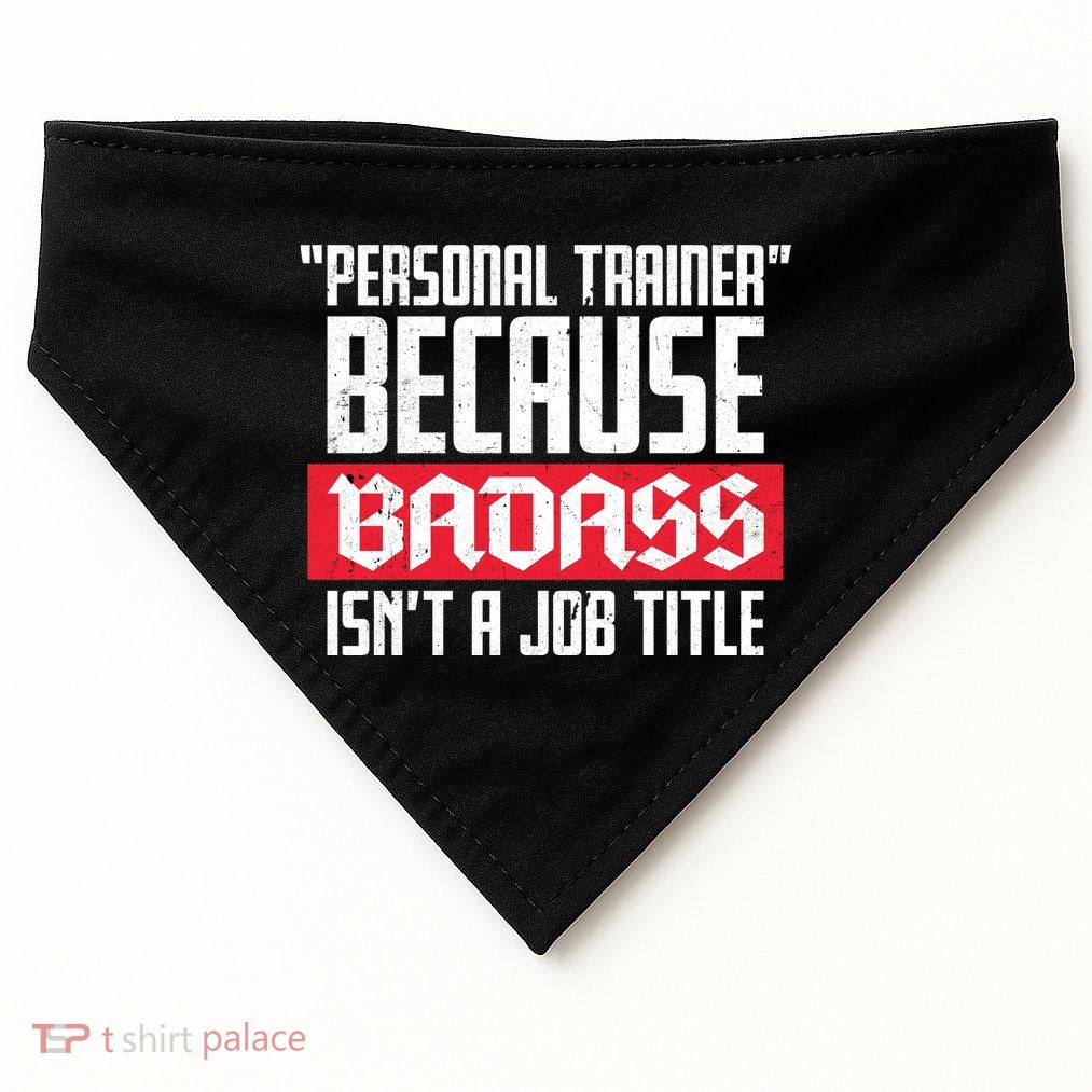 Personal Trainer Job Title USA-Made Doggie Bandana