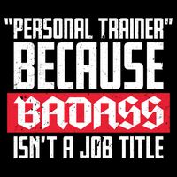 Personal Trainer Job Title Full-Length Apron With Pockets