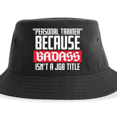 Personal Trainer Job Title Sustainable Bucket Hat