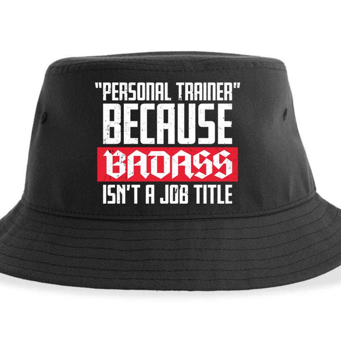 Personal Trainer Job Title Sustainable Bucket Hat