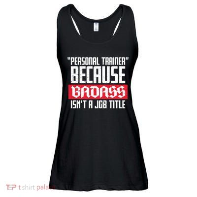 Personal Trainer Job Title Ladies Essential Flowy Tank
