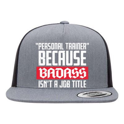 Personal Trainer Job Title Flat Bill Trucker Hat