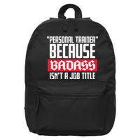 Personal Trainer Job Title 16 in Basic Backpack
