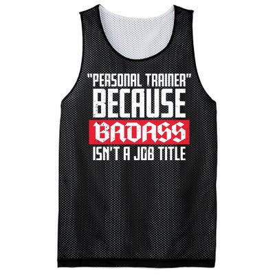 Personal Trainer Job Title Mesh Reversible Basketball Jersey Tank