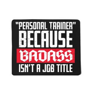 Personal Trainer Job Title Mousepad