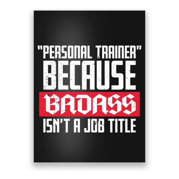 Personal Trainer Job Title Poster