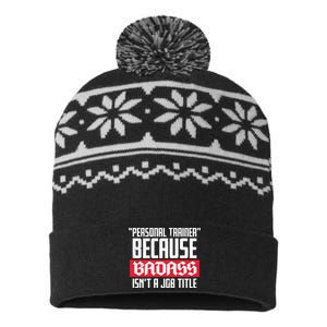 Personal Trainer Job Title USA-Made Snowflake Beanie