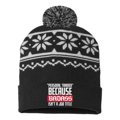 Personal Trainer Job Title USA-Made Snowflake Beanie