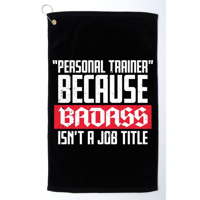 Personal Trainer Job Title Golf Towel