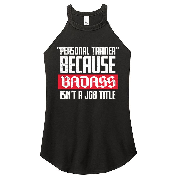 Personal Trainer Job Title Women's Perfect Tri Rocker Tank
