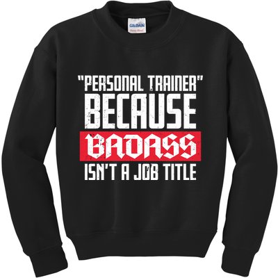Personal Trainer Job Title Kids Sweatshirt
