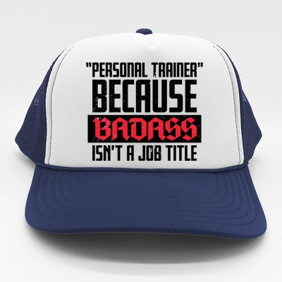 Personal Trainer Job Title Trucker Hat