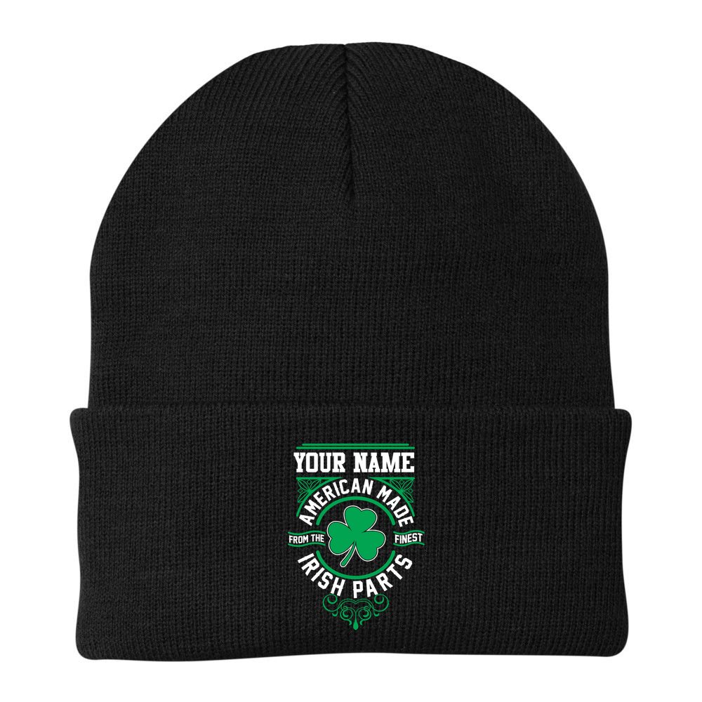 Personalize American Made Irish Parts St Patrick's Day Beanie