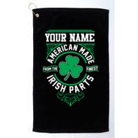 Personalize American Made Irish Parts St Patrick's Day Golf Towel
