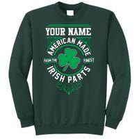 Personalize American Made Irish Parts St Patrick's Day Sweatshirt