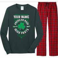 Personalize American Made Irish Parts St Patrick's Day Long Sleeve Pajama Set