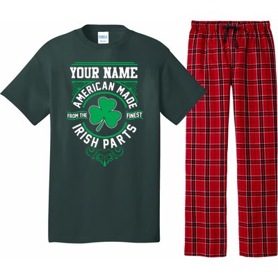 Personalize American Made Irish Parts St Patrick's Day Pajama Set