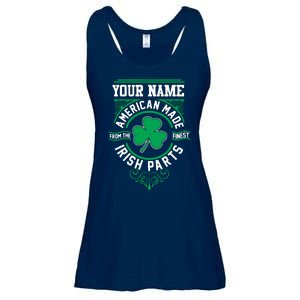 Personalize American Made Irish Parts St Patrick's Day Ladies Essential Flowy Tank