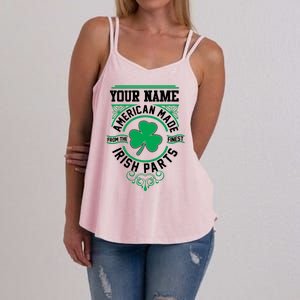 Personalize American Made Irish Parts St Patrick's Day Women's Strappy Tank