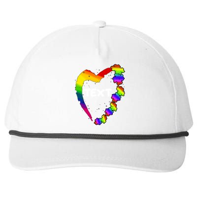 Personalize Autism Heart Custom Text Snapback Five-Panel Rope Hat