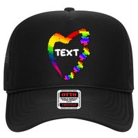 Personalize Autism Heart Custom Text Hat