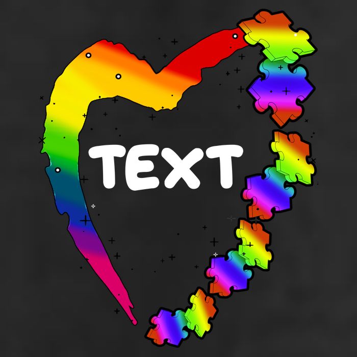Personalize Autism Heart Custom Text Hat