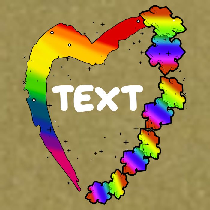 Personalize Autism Heart Custom Text Garment-Dyed Women's Muscle Tee