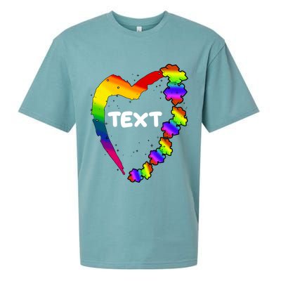 Personalize Autism Heart Custom Text Sueded Cloud Jersey T-Shirt
