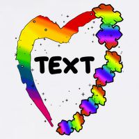 Personalize Autism Heart Custom Text Garment-Dyed Sweatshirt