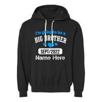 Personalize Big Brother Custom Date And Name Garment-Dyed Fleece Hoodie